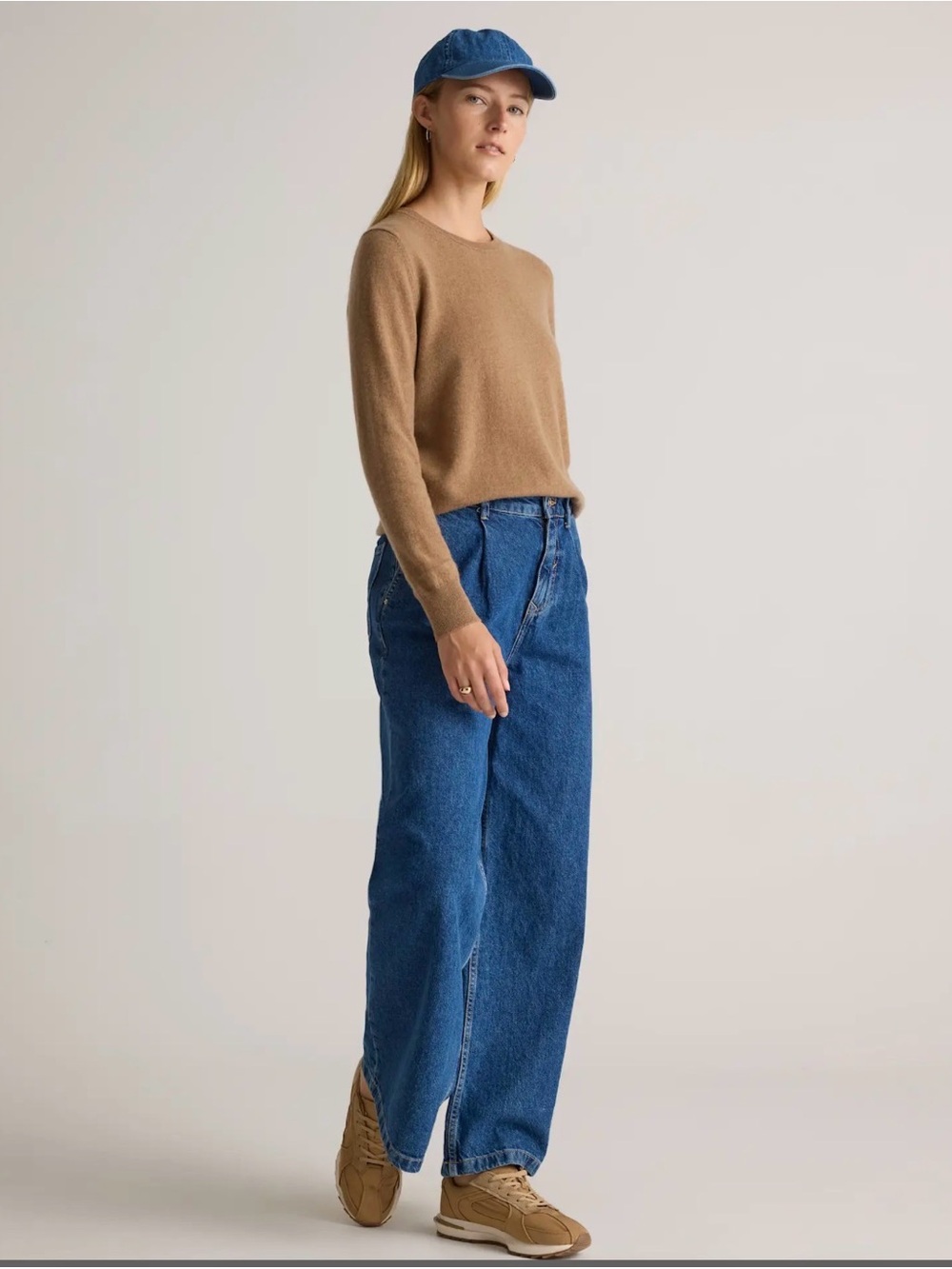 Quince Camel Crewneck Sweater - Picture 3 of 6